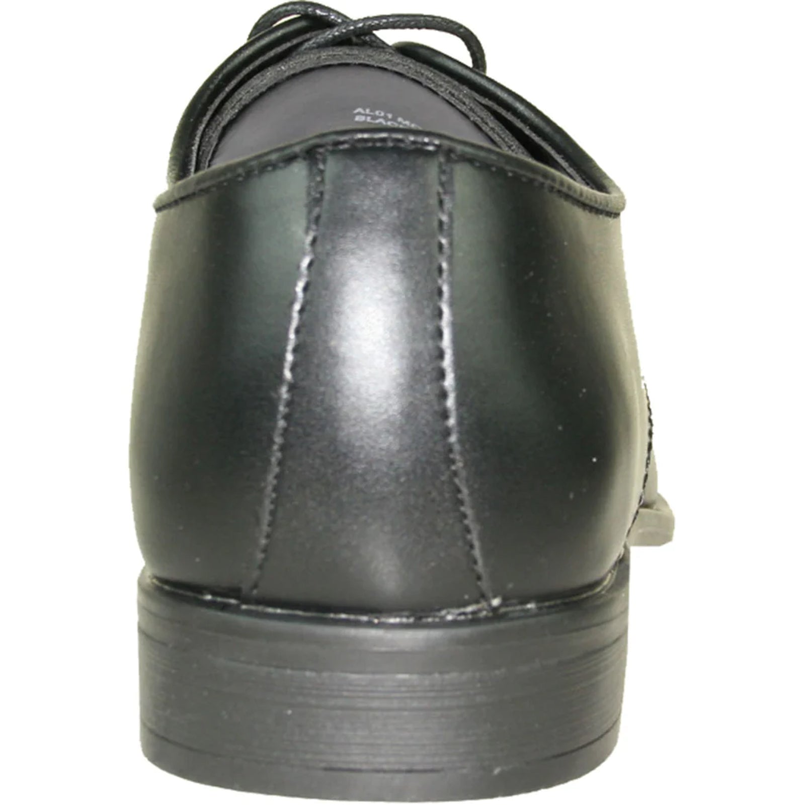 Mens Formal Oxford Lace Up Dress & Tuxedo Shoe in Matte Black