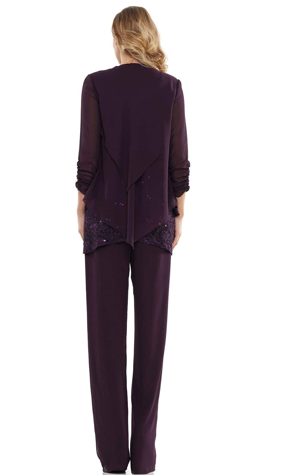 M303 Three-Piece Chiffon Lace Pantsuit
