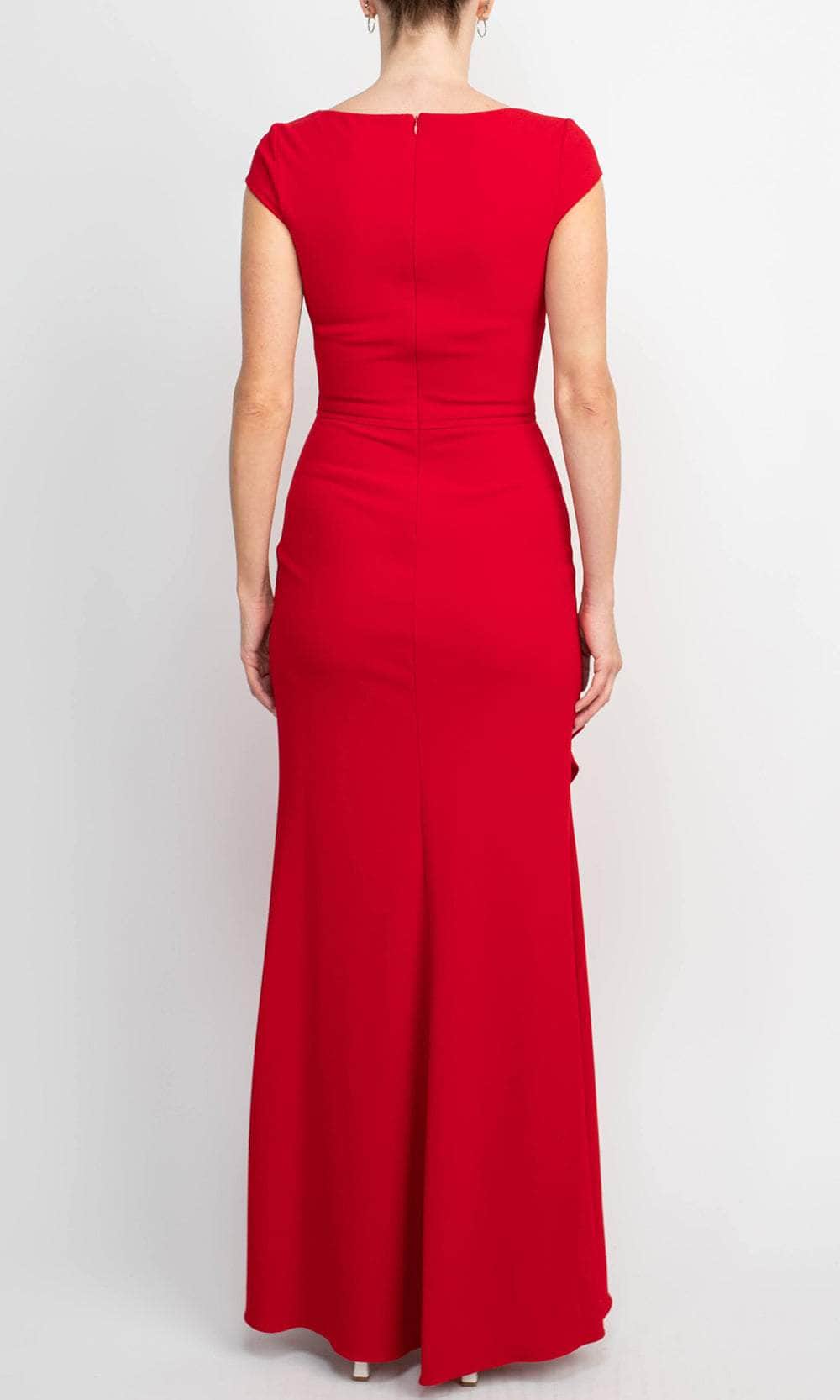 Cap Sleeve Evening Gown