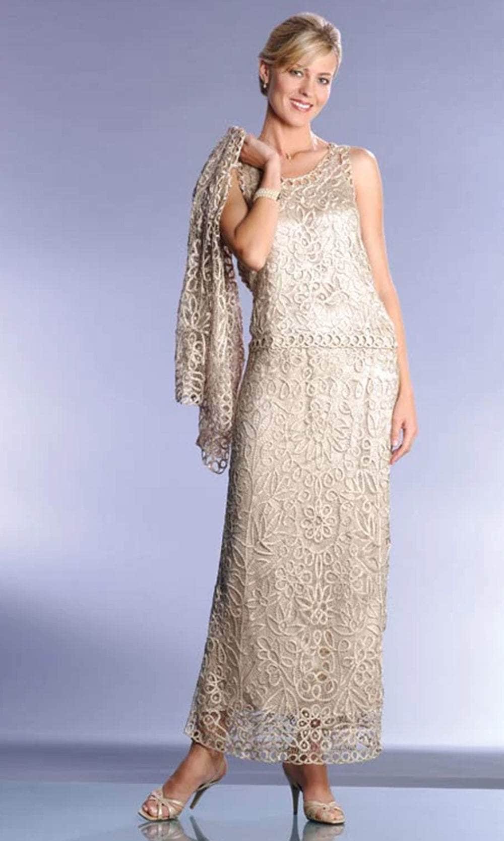 Signature Crochet Three Pieces Evening Gown