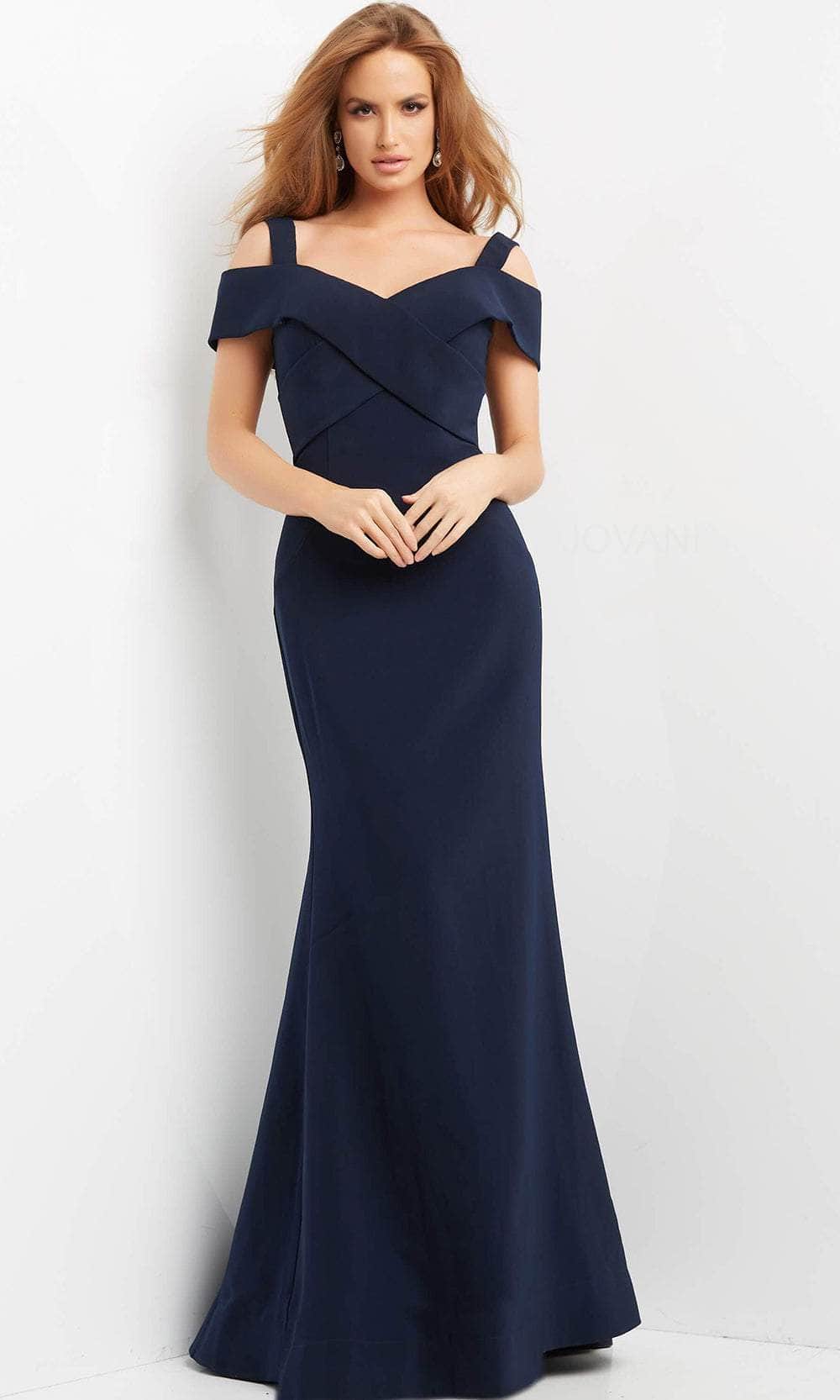 Cross Bodice Evening Dress