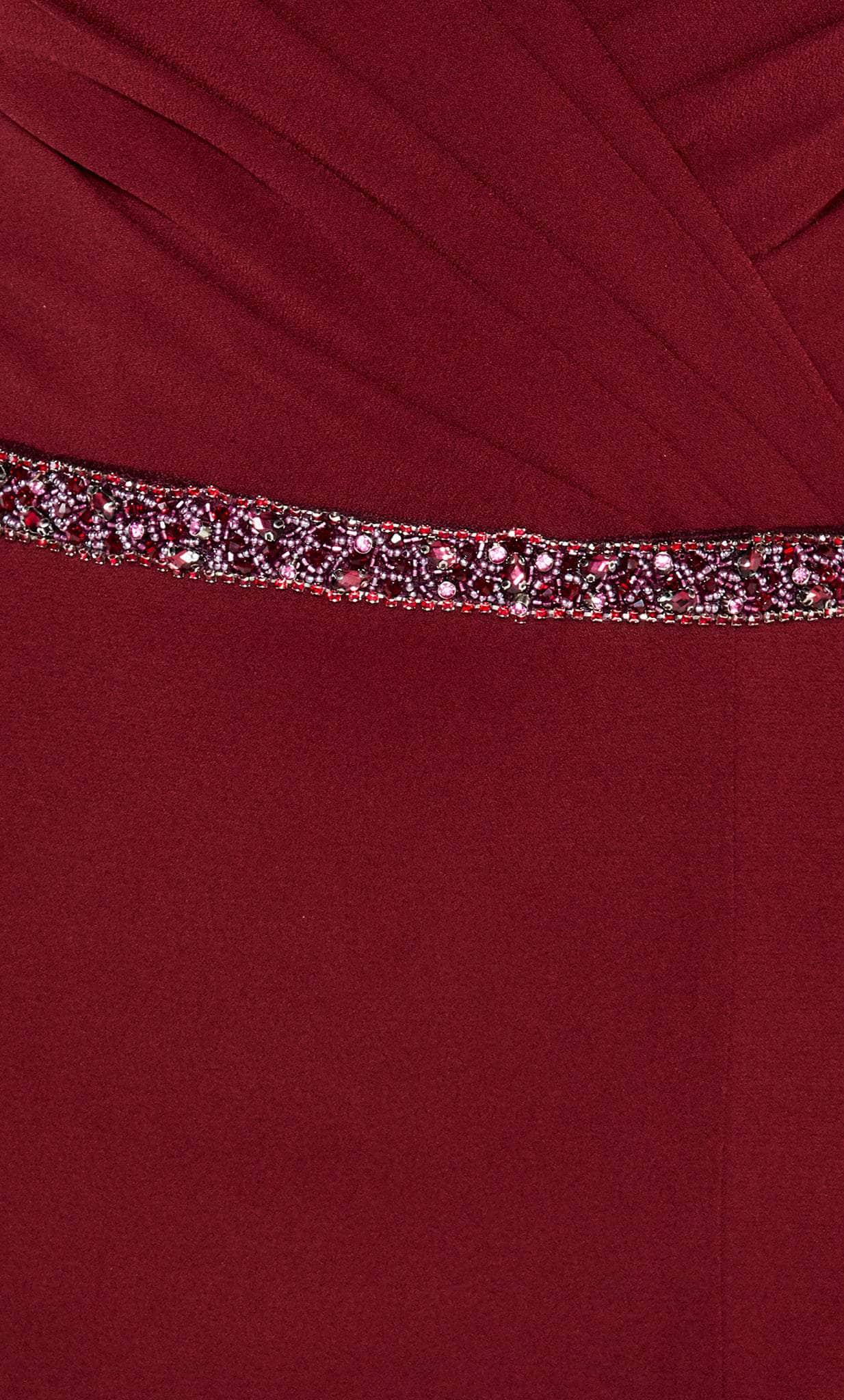 Beaded Waistband Formal Gown