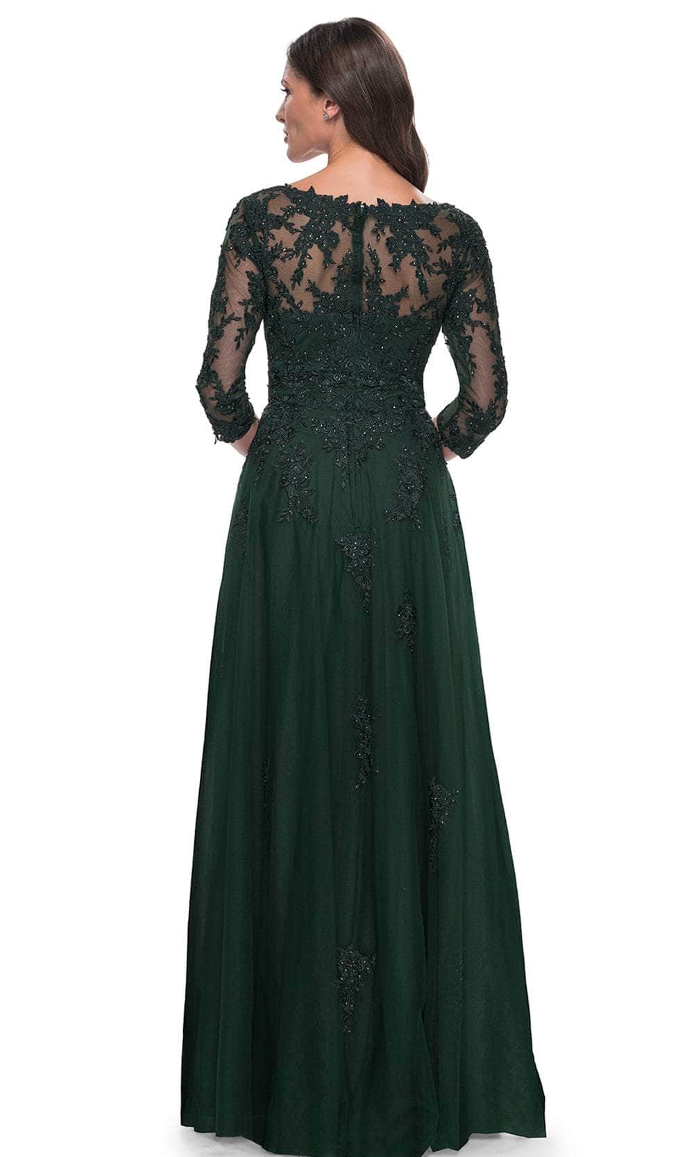 Lace Ornate A-Line Evening Dress