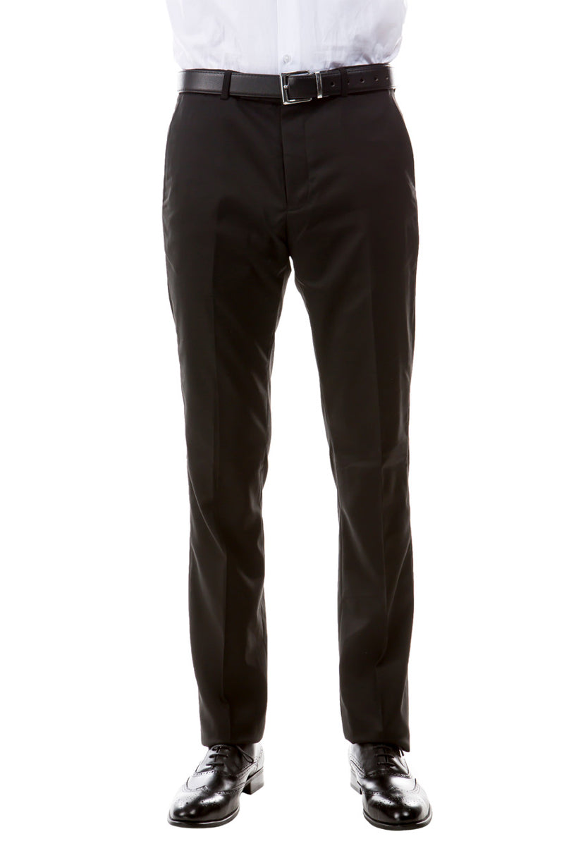 Men’s Designer Wool Suit Separate Pants in Black
