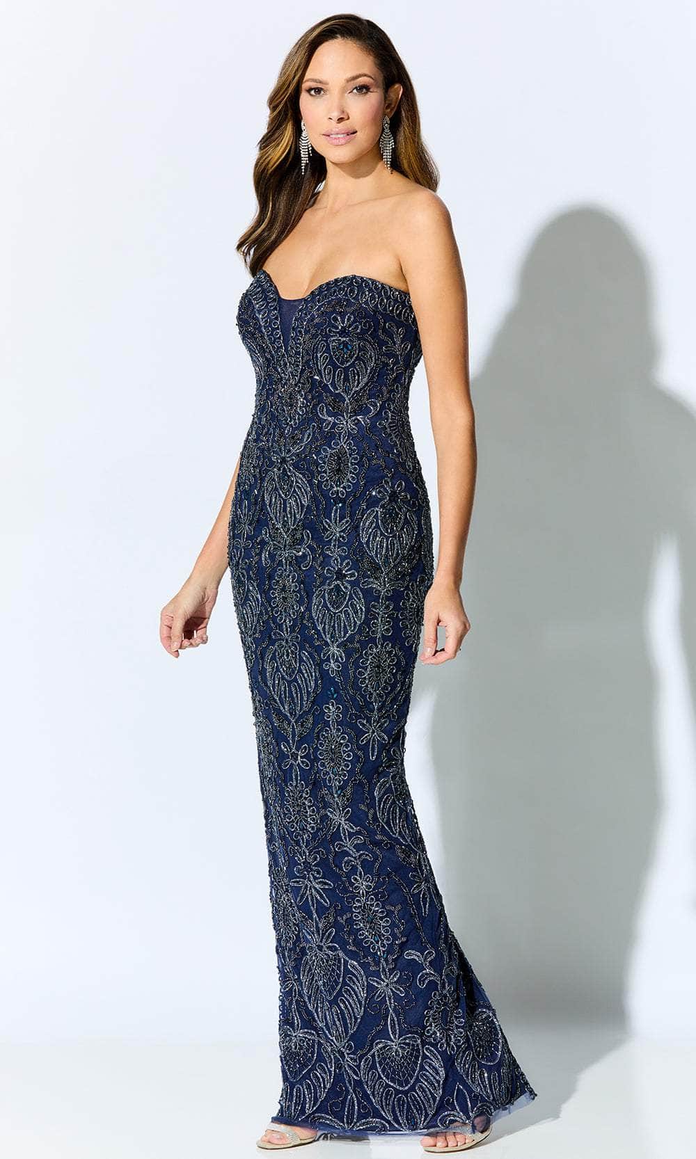 Beaded Tulle Mother of the Groom Gown