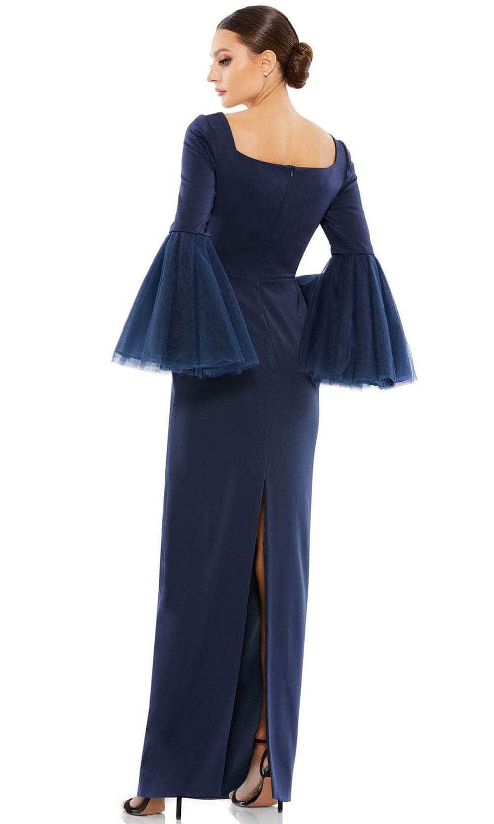 Bell Sleeve Sheath Evening Dress