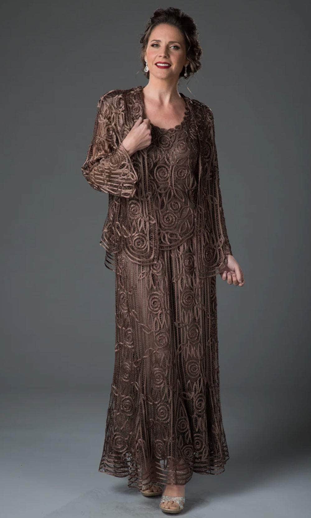 Handmade Silk Collar Jacket Skirt Three Piece Set