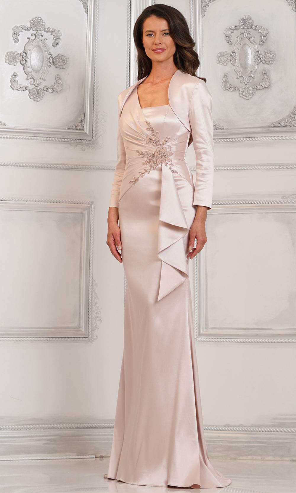 Mikado Evening Dress with Bolero