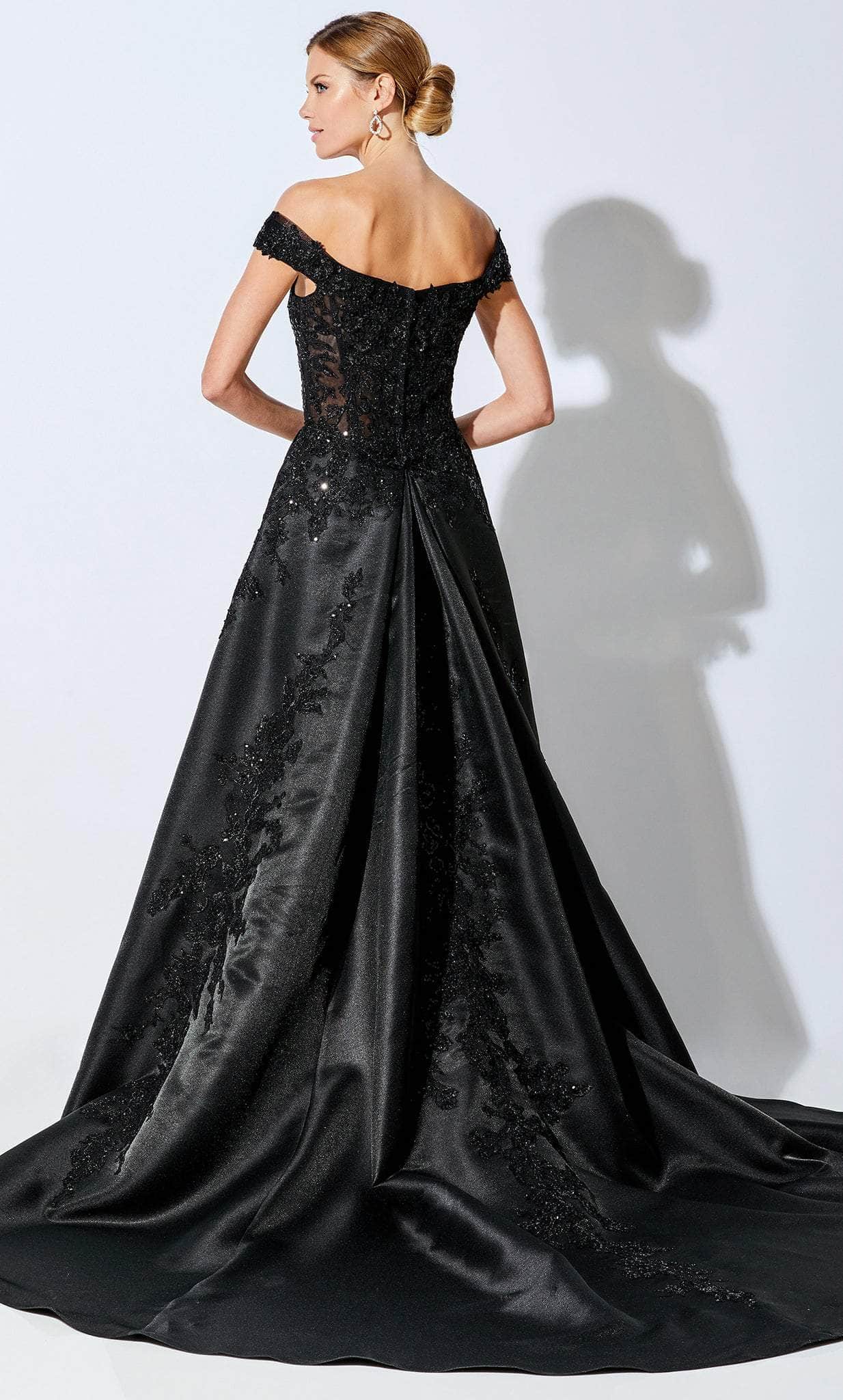 Lace Overskirt Formal Gown