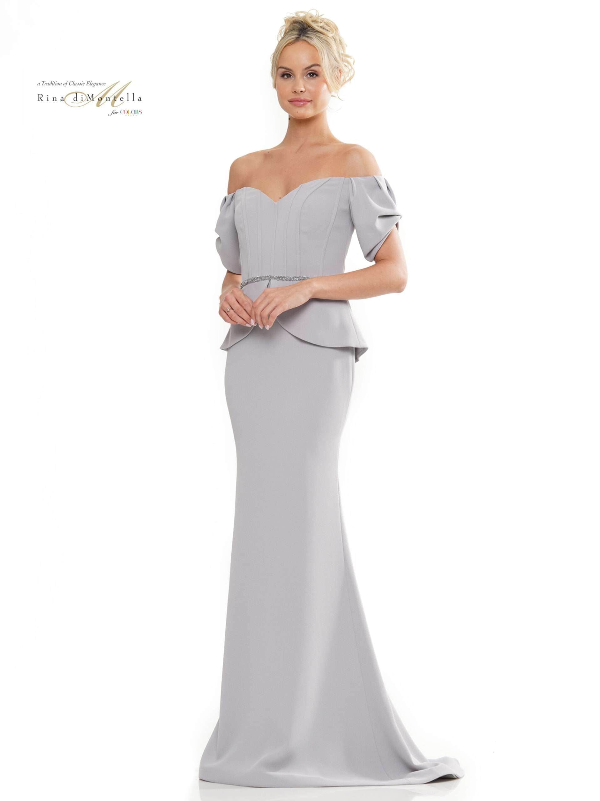 Corset Peplum Evening Dress