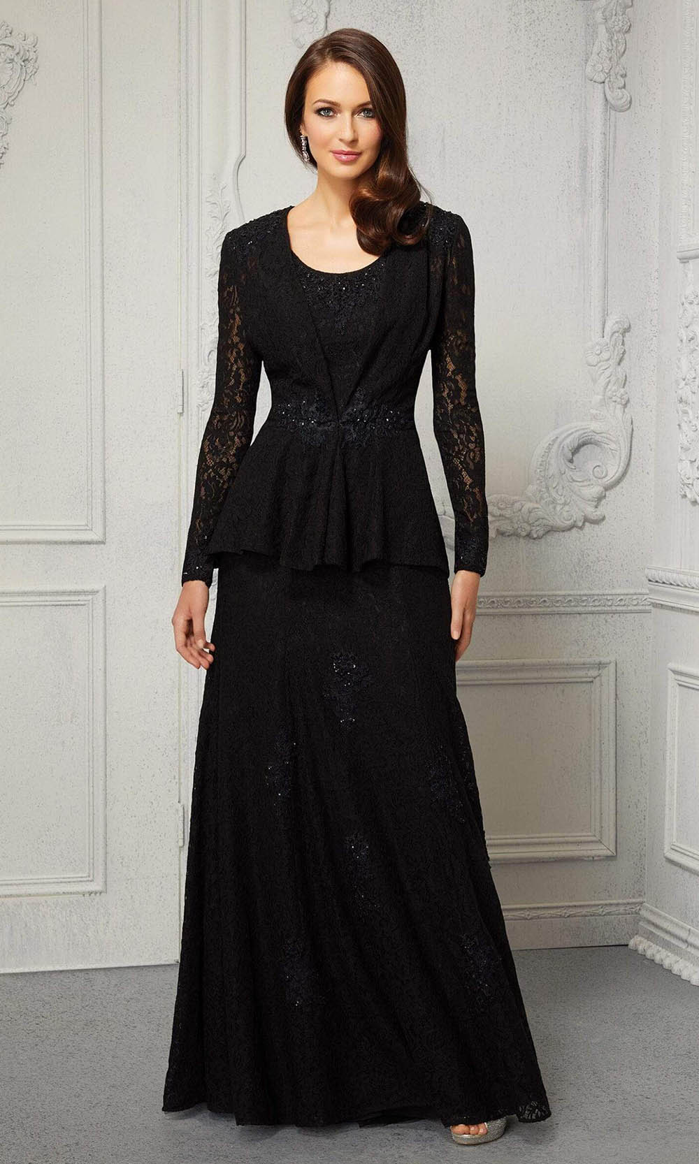 72422 Two Piece Formal Lace Evening Dress