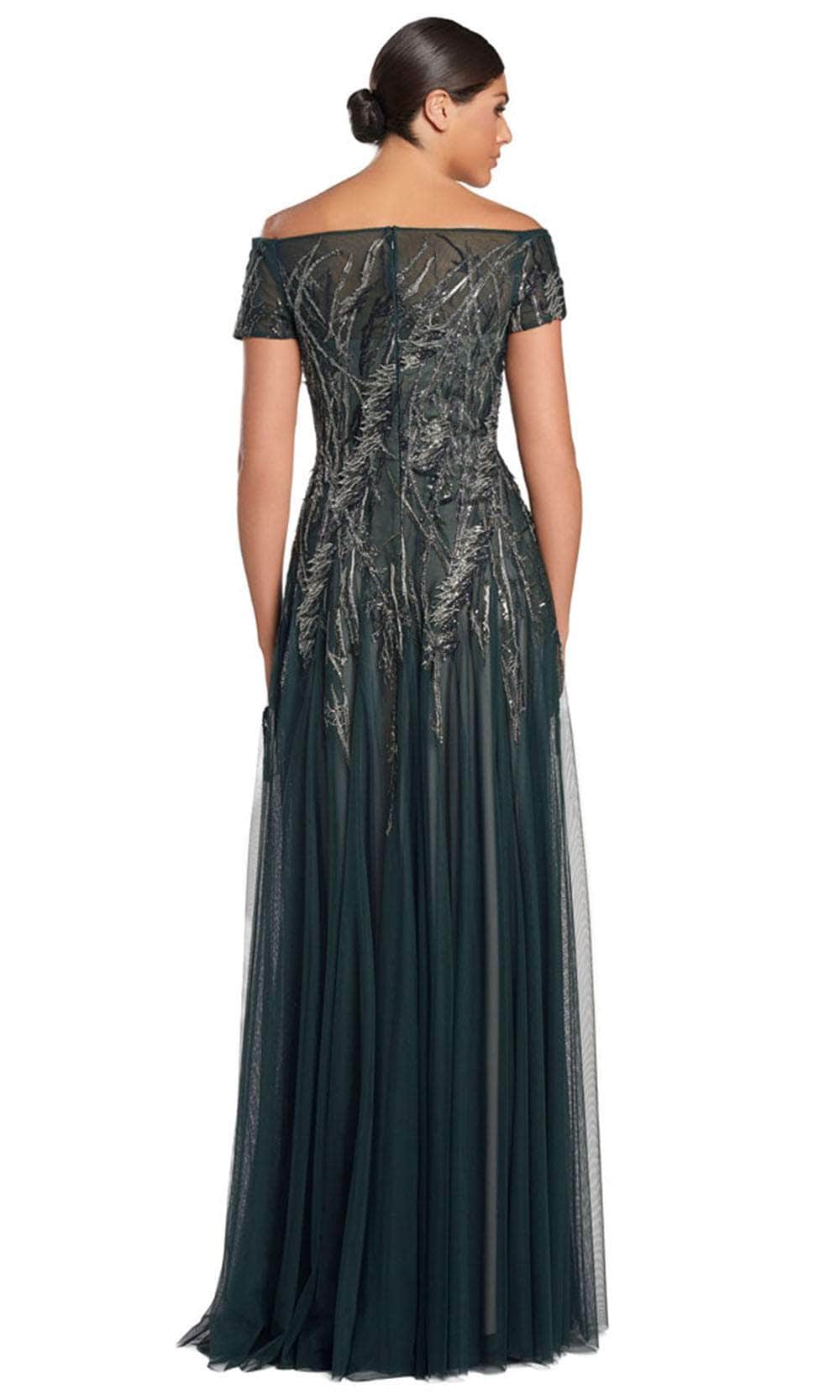 Embellished Off-Shoulder Evening Gown