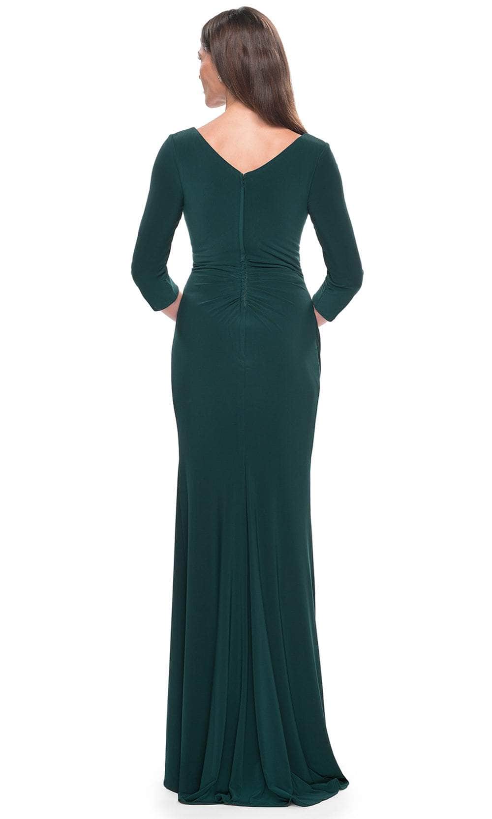 Wrap Style Evening Dress