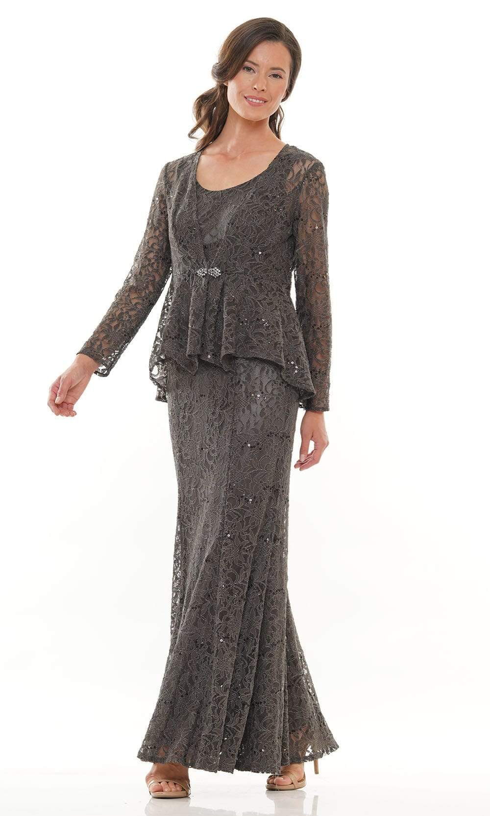 M301 Scoop Fit and Flare Evening Dress