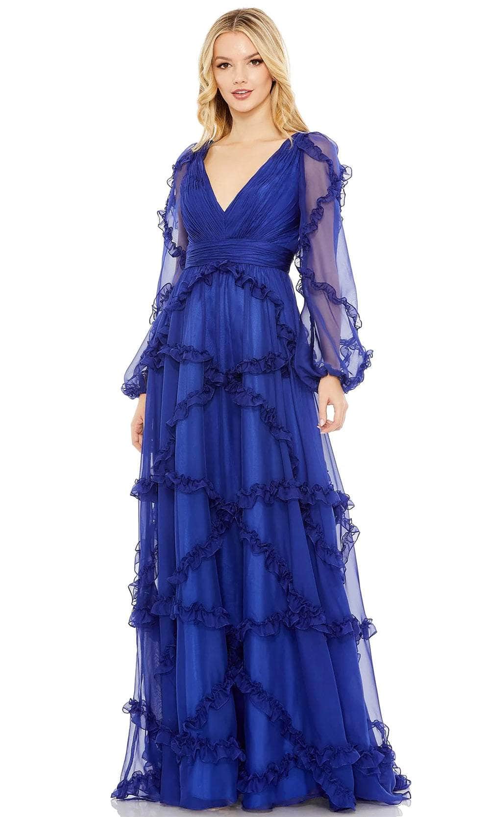Ruffled Evening Dress