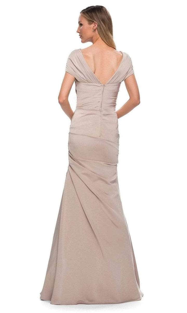 Short Sleeve Weave Style Evening Dress 29805SC