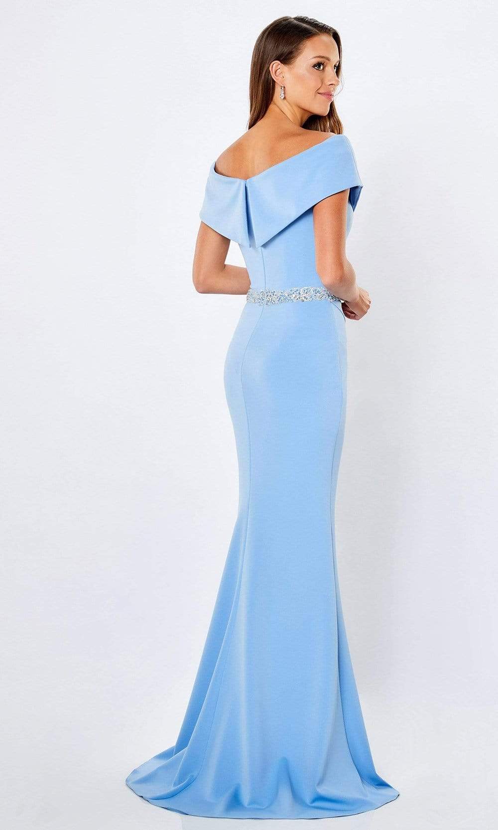 221976 Peplum Sheath Evening Dress