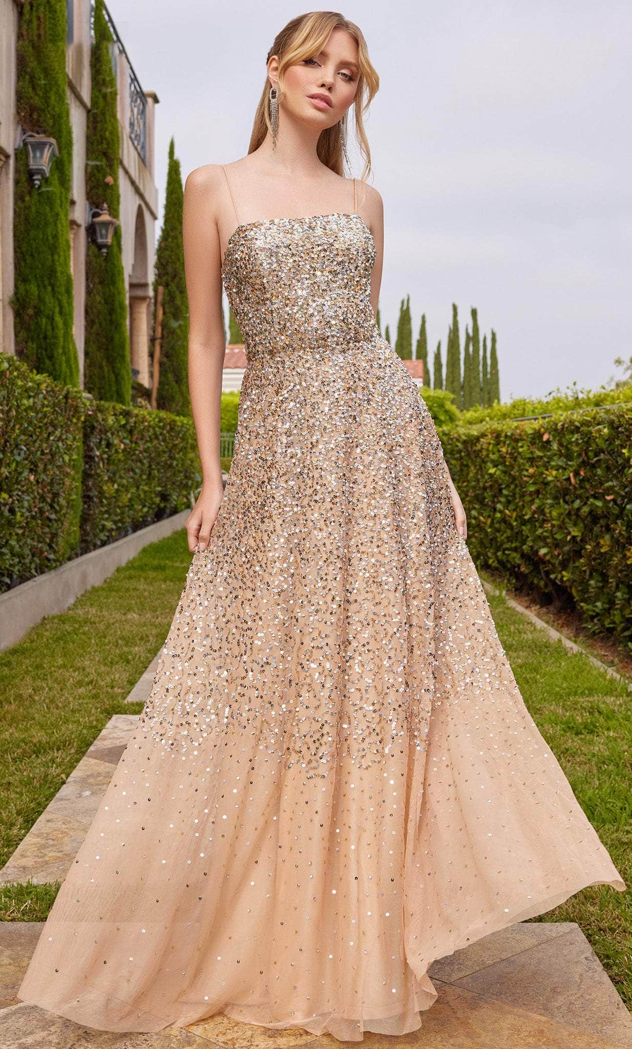 Wire Thin Strapped Flowy Dress