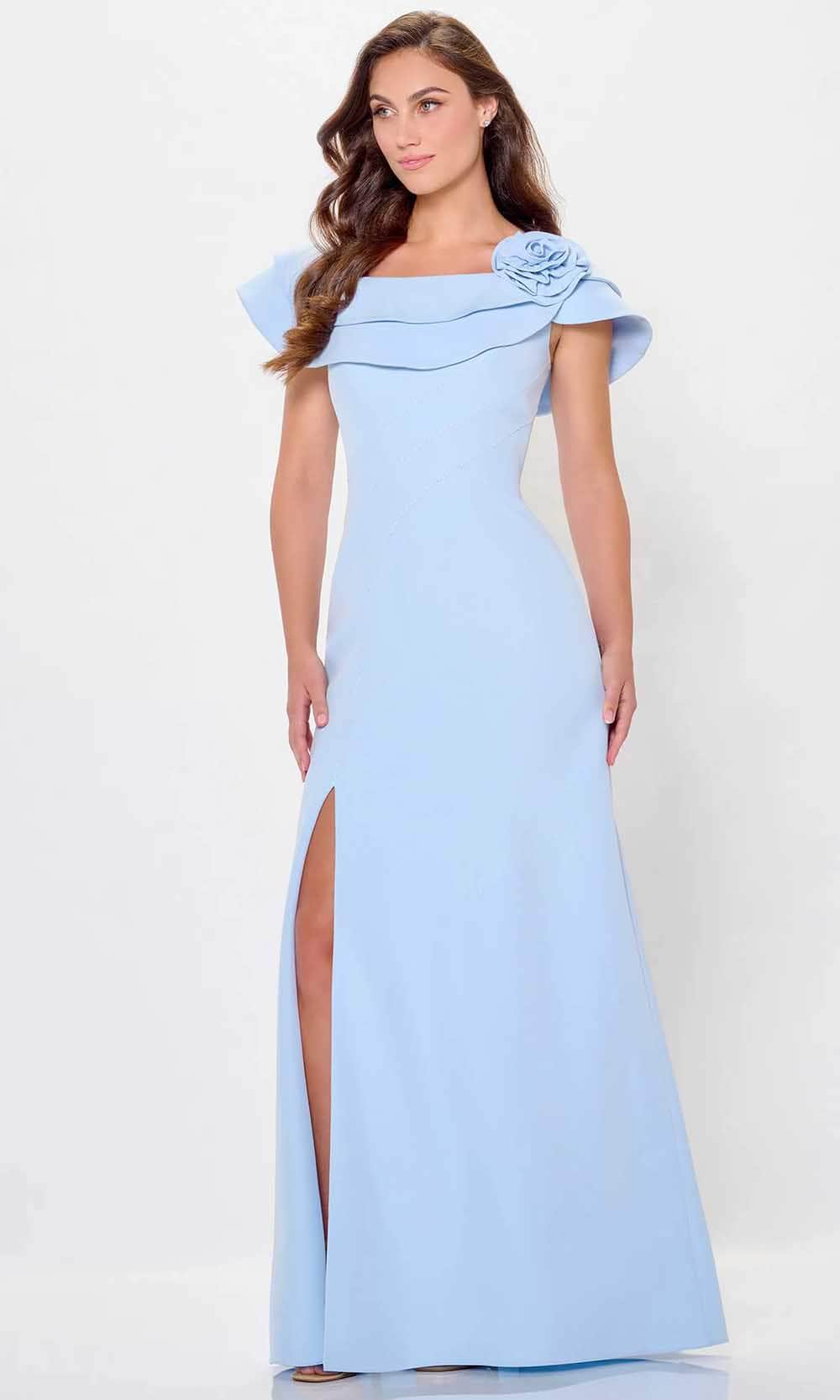 Tiered Off Shoulder Evening Dress