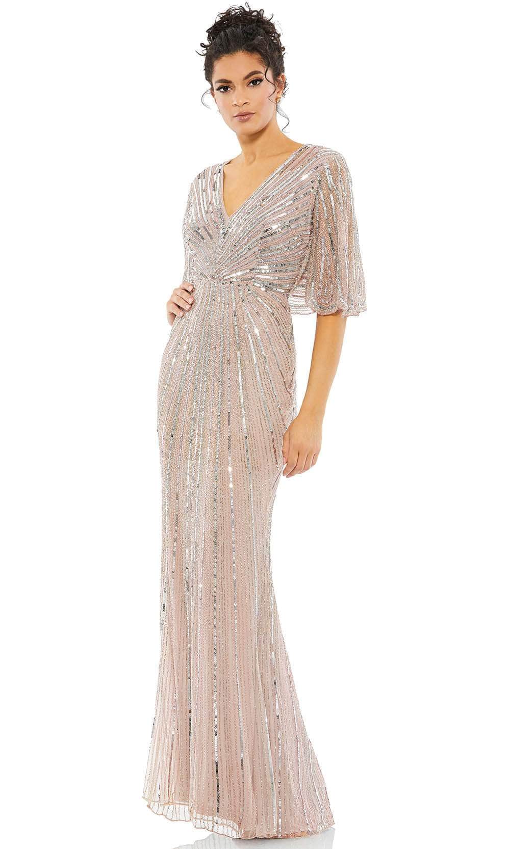 Short Sleeves Sequined Mother of the Groom Dress