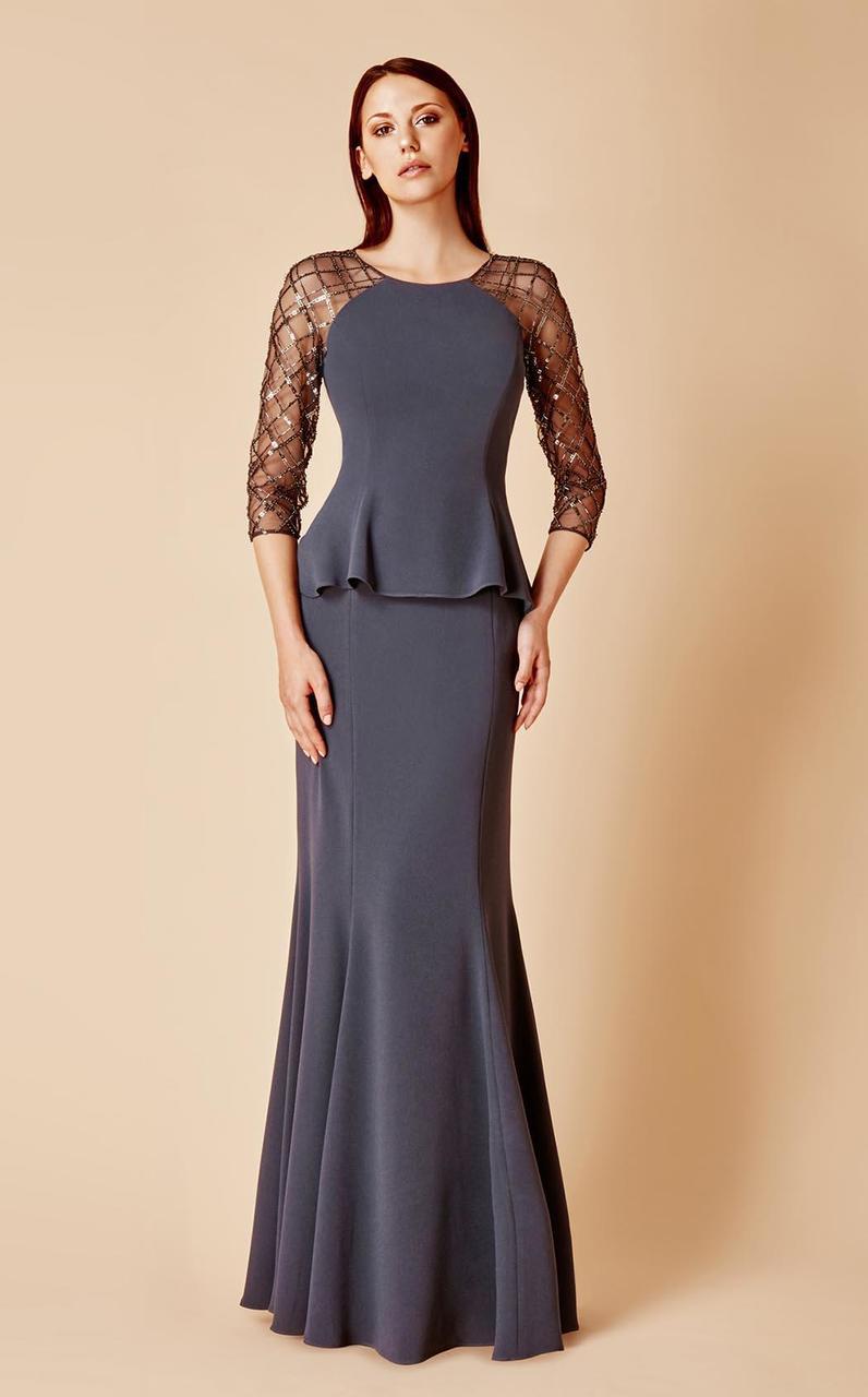 650 Embellished Bateau Sheath Dress