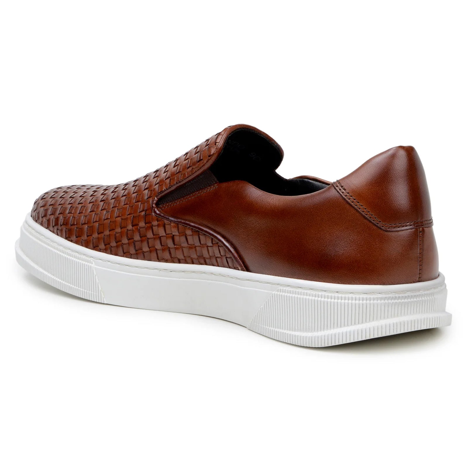 Men’s Belvedere Fernando Quilted Leather Slip on Dress Sneaker in Tan