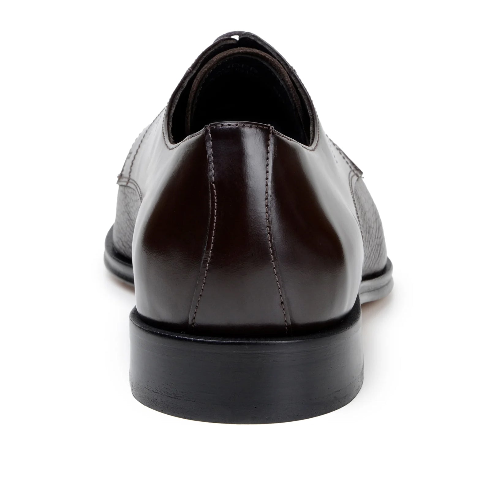 Men’s Belvedere Alexander Italian Deerskin & Nappa Leather Cap Toe Dress Shoe in Brown