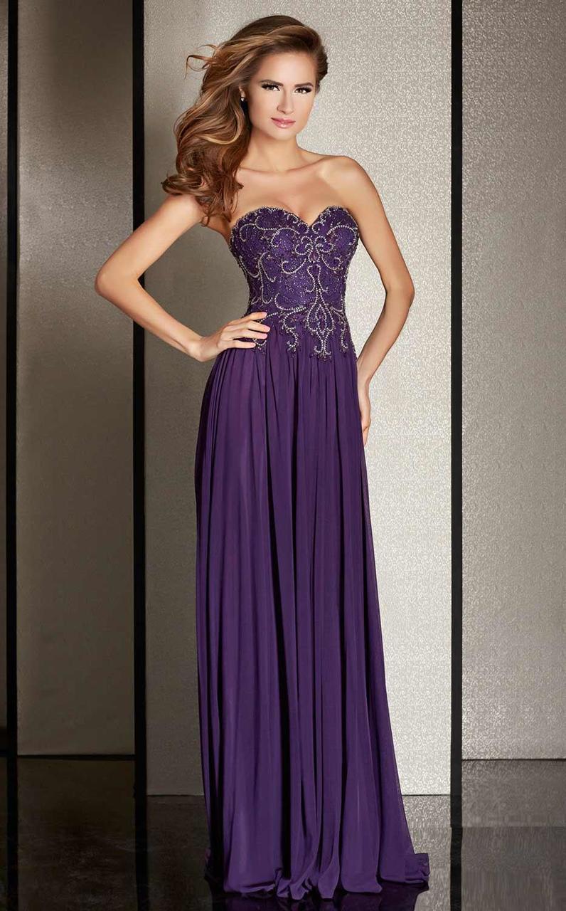 M6229 Embellished Sweetheart Column Dress