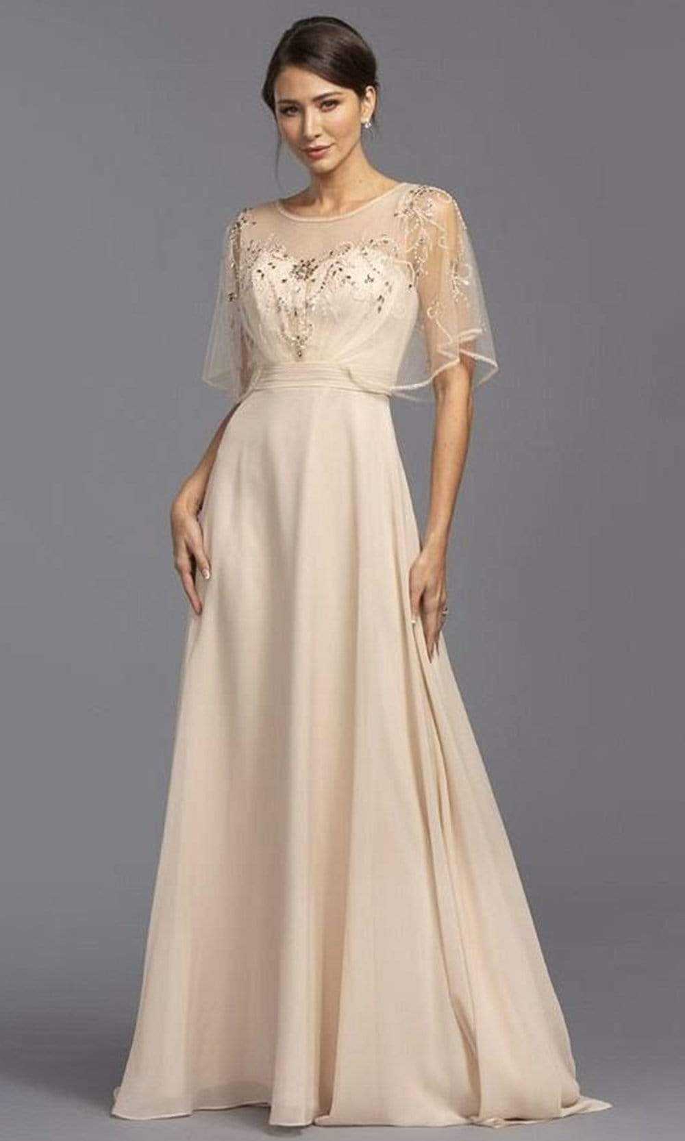 M2276 Modest Feminine Soft A-Line Dress