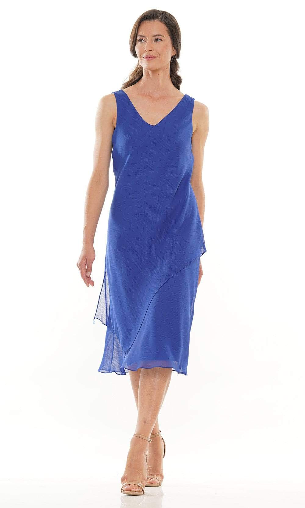 M307 V-Neck Sheath Knee-Length Dress