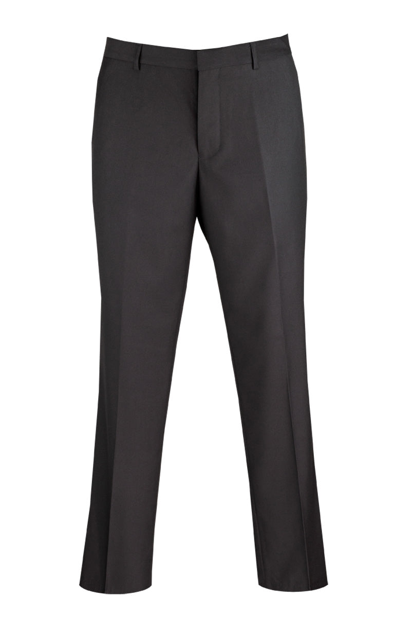 Men’s Modern Fit Wool Feel Dress Pants in Black