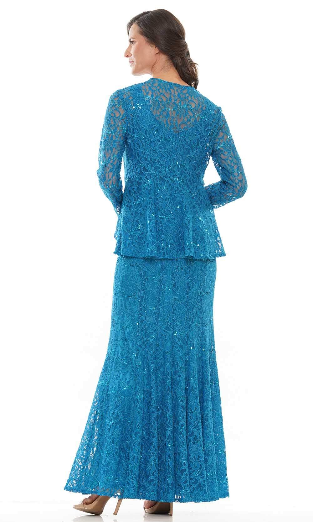 M301 Scoop Fit and Flare Evening Dress