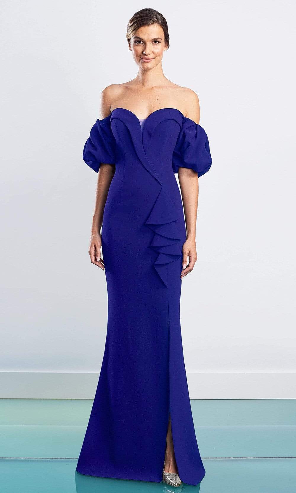 1479 Sweetheart Crepe Sheath Gown