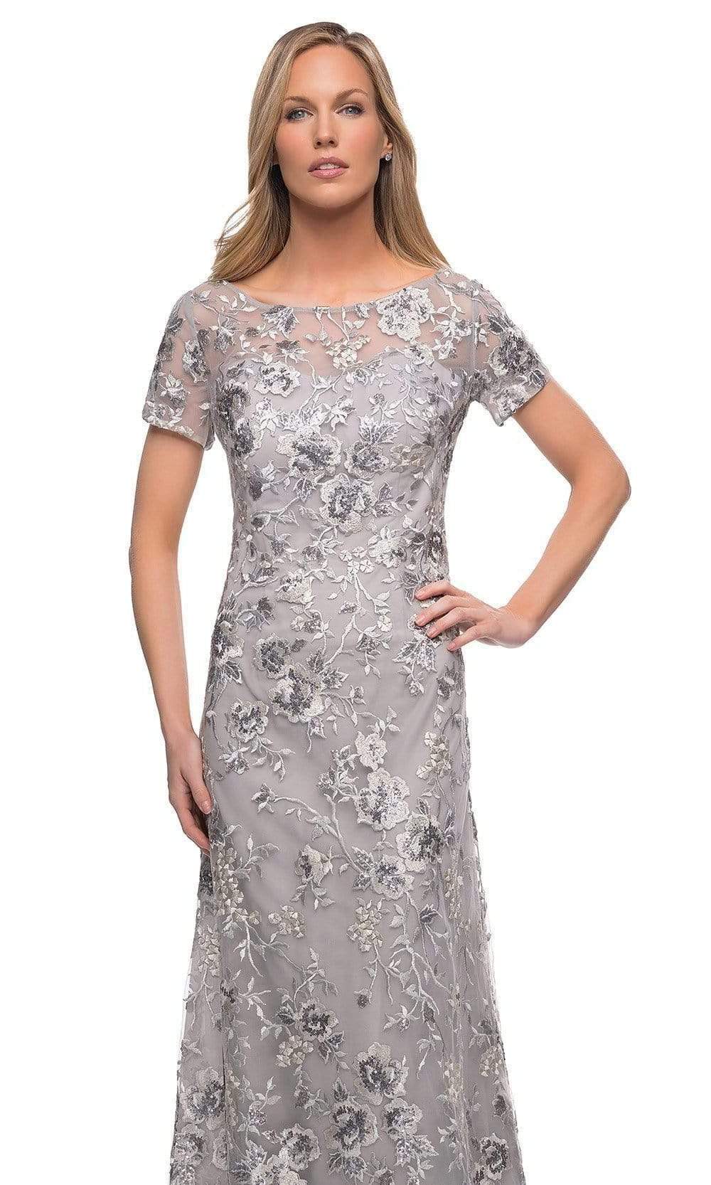 29281 Floral Embroidered A-line Mother of the Groom Gown