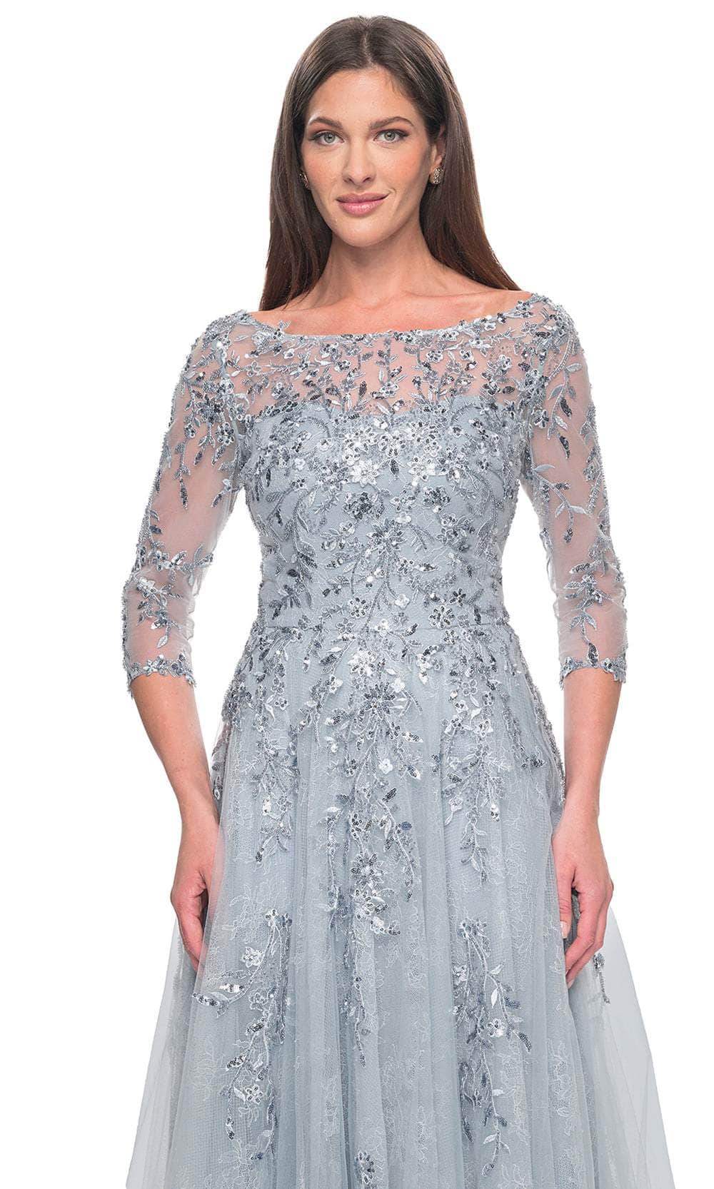 Embellished A-Line Evening Dress