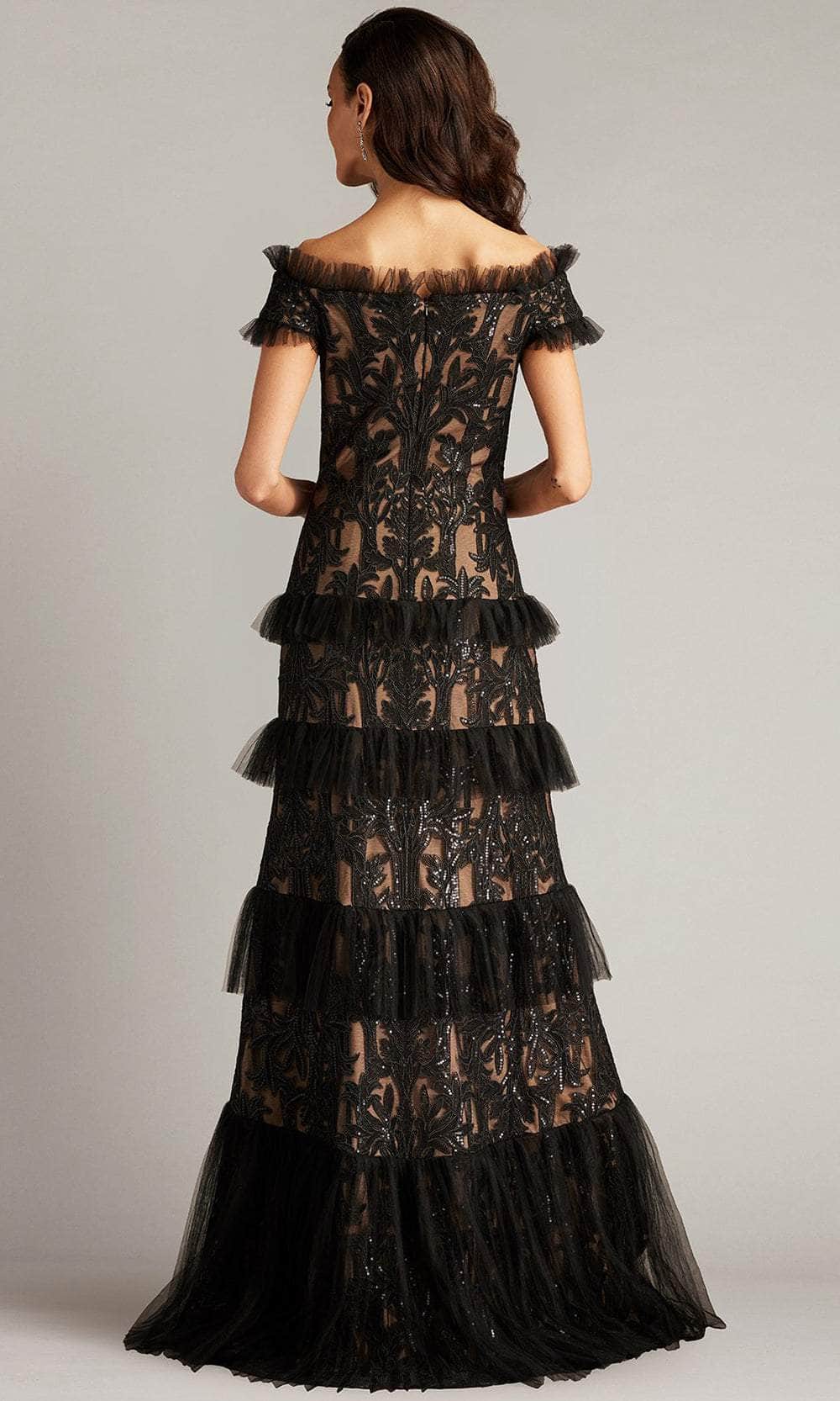 Tiered Lace Evening Gown