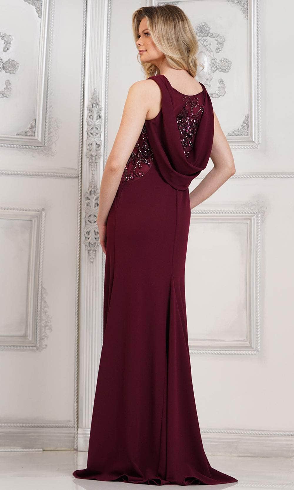 Cowl Drape Evening Dress