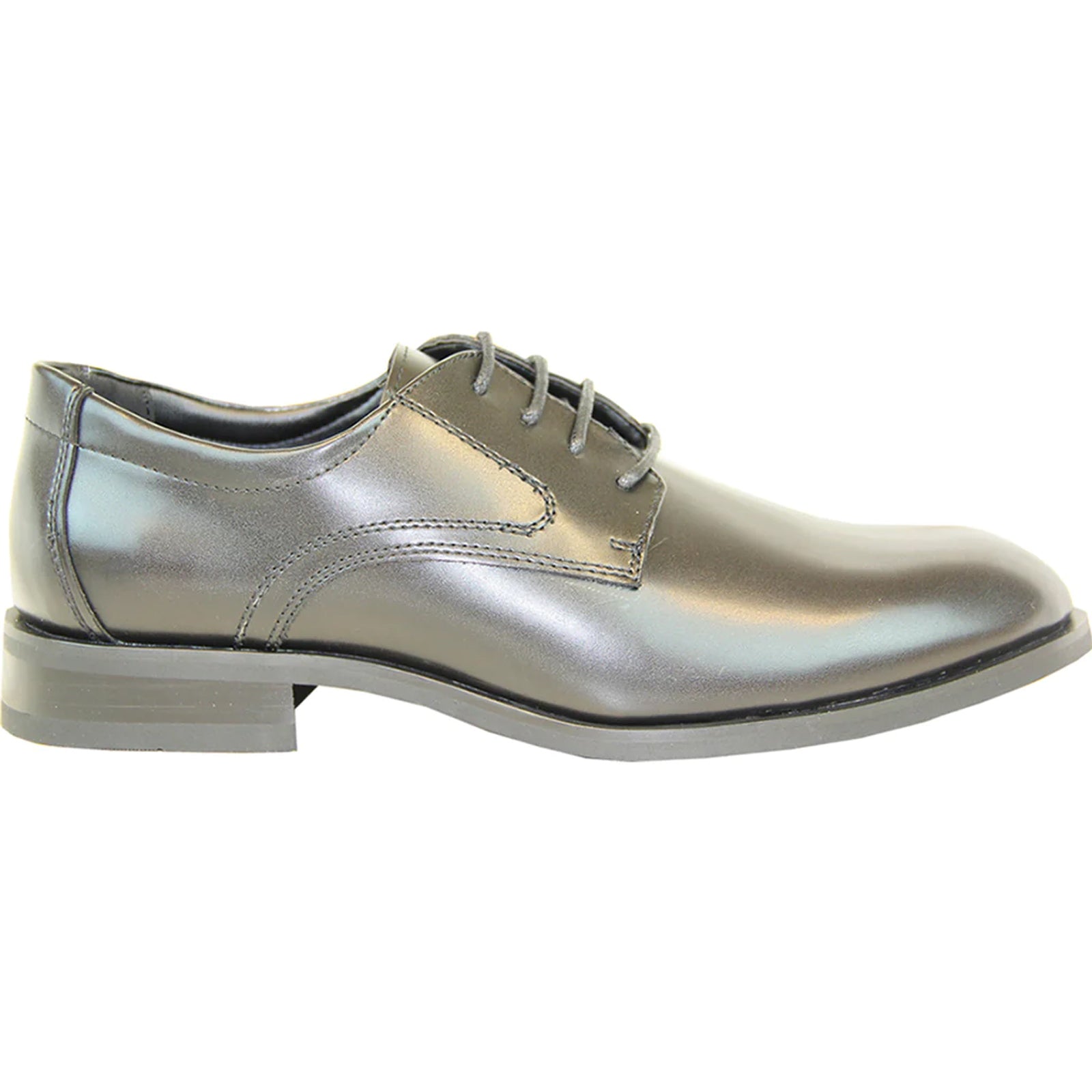 Mens Plain Round Toe Oxford Dress Shoe in Black