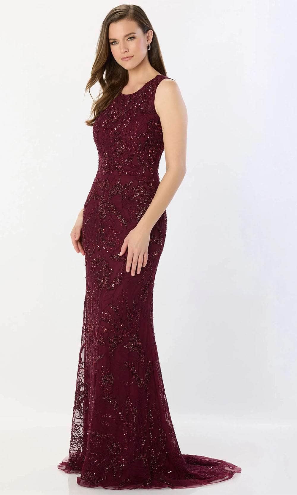 Sleeveless Jewel Mother of the Bride Dress