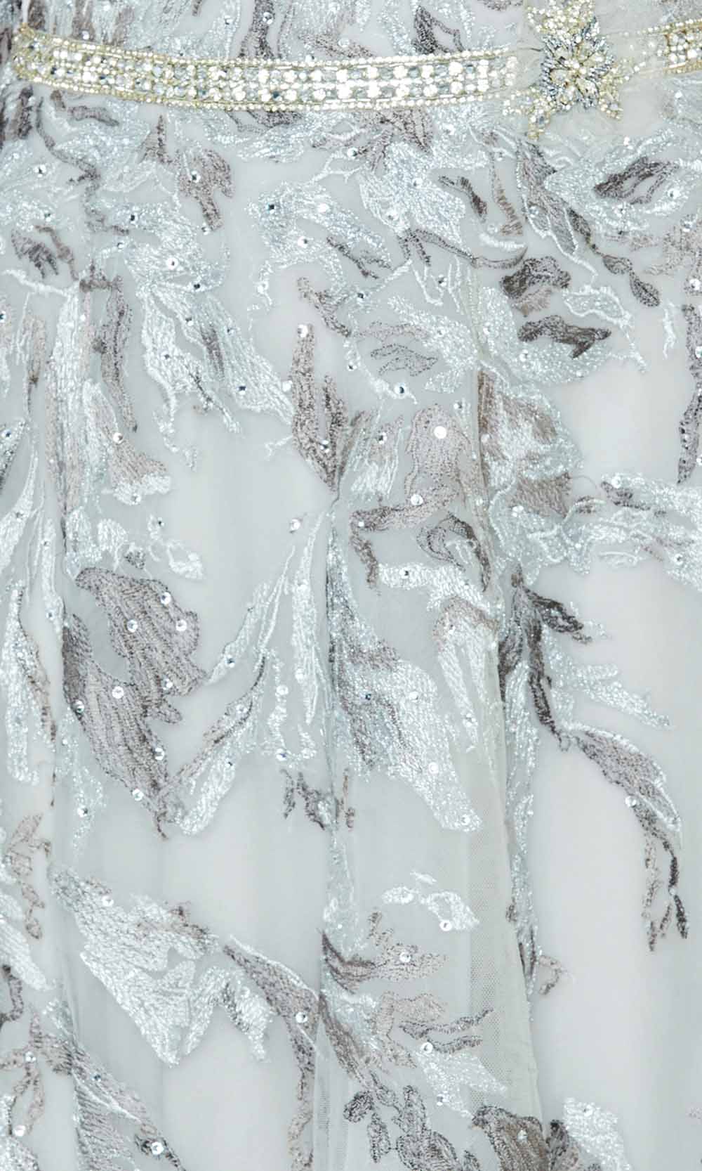 Illusion Bateau Long Evening Dress