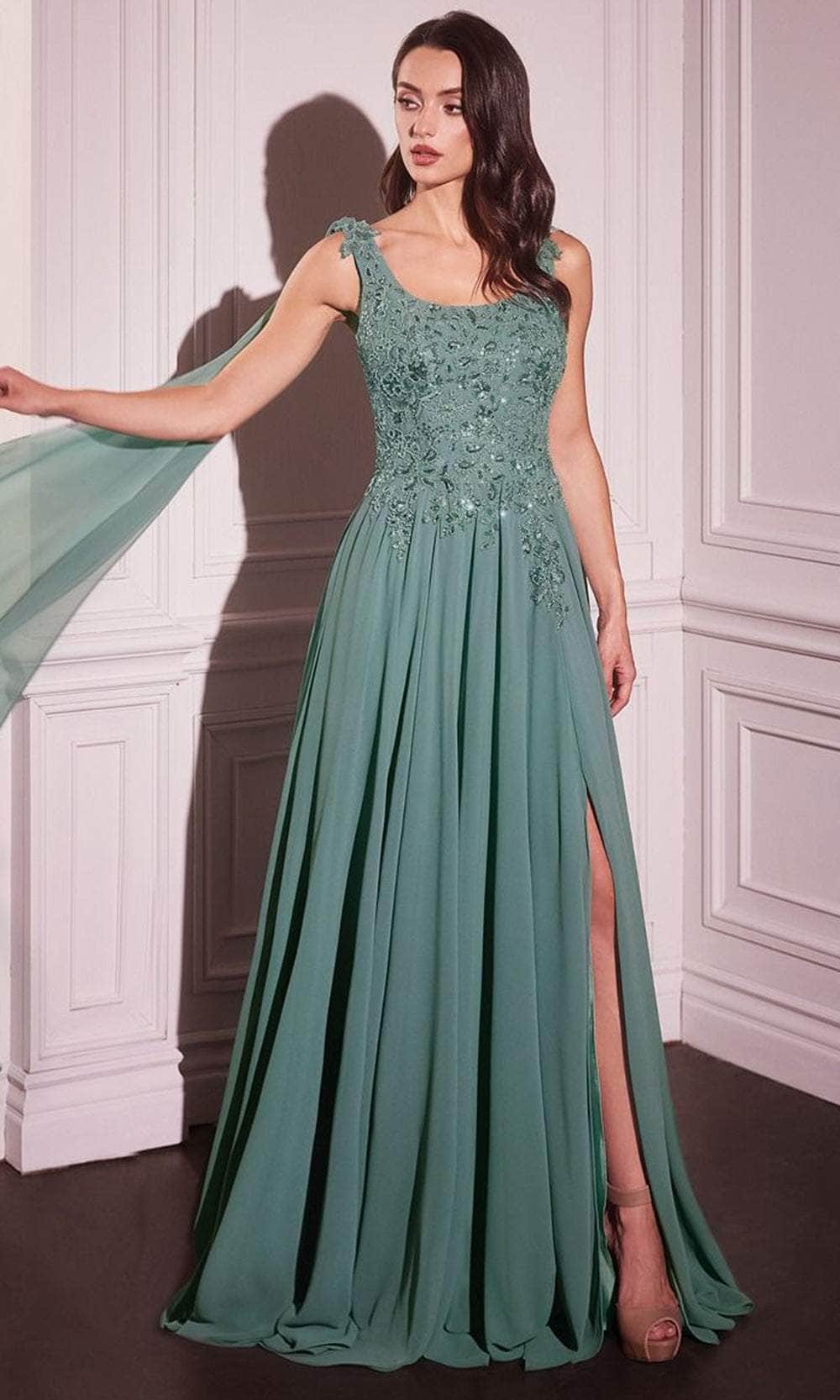 Chiffon A-Line Evening Gown