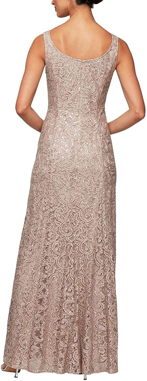 1122012 Embroidered Lace A-line Dress