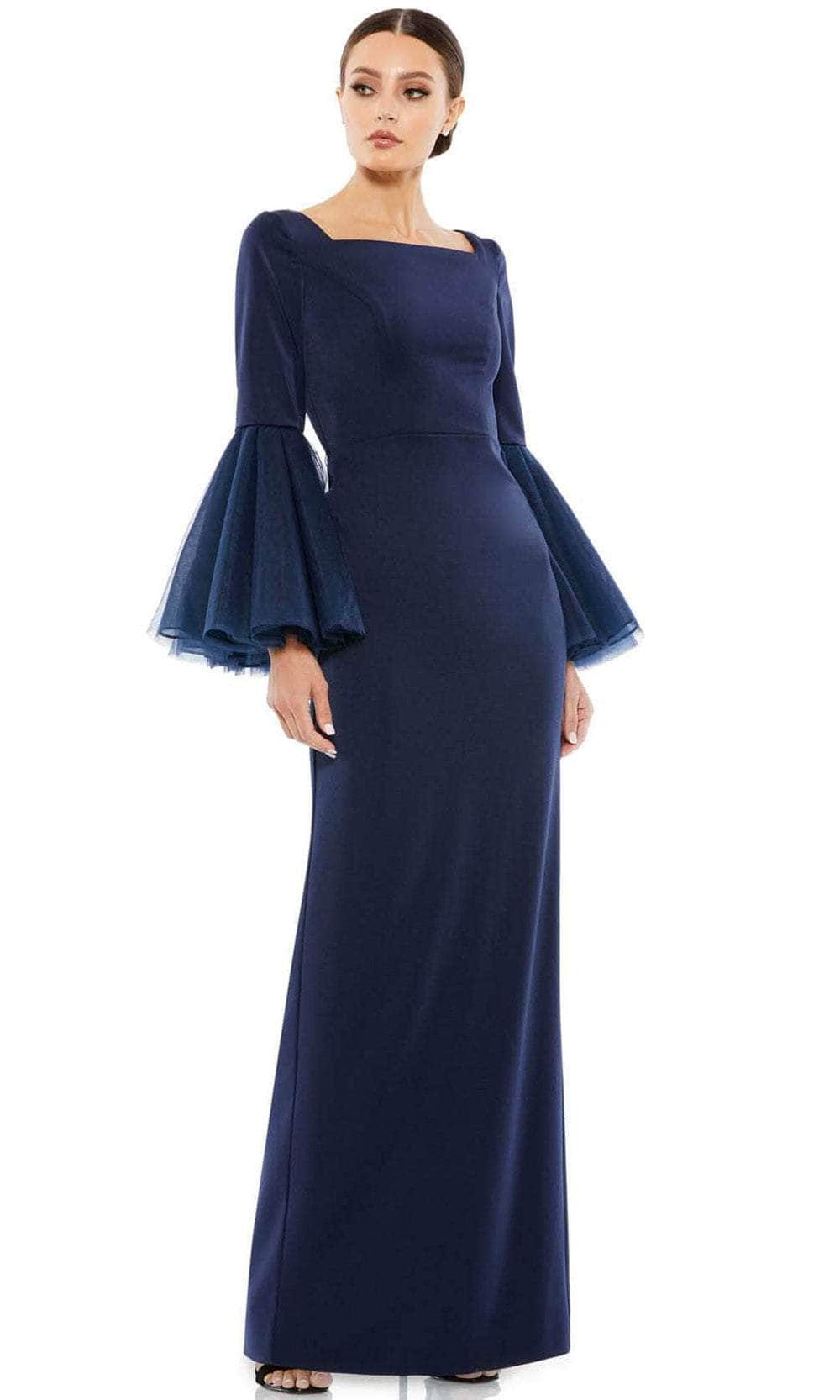 Bell Sleeve Sheath Evening Dress