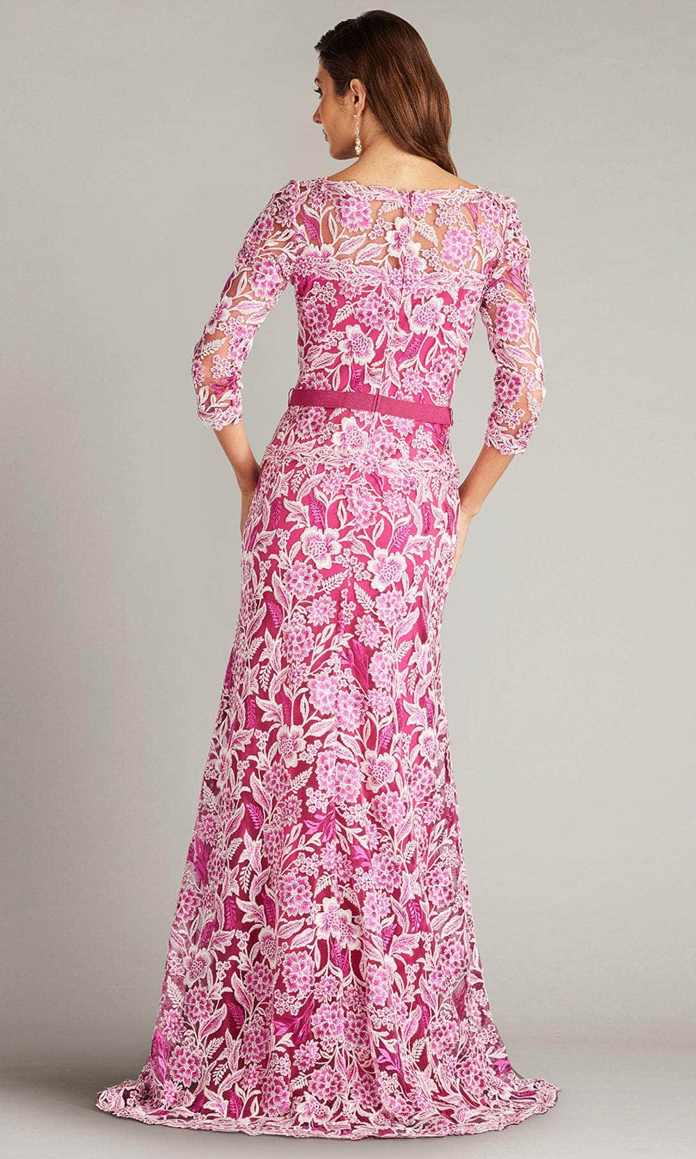 Floral Embroidered Sheath Gown