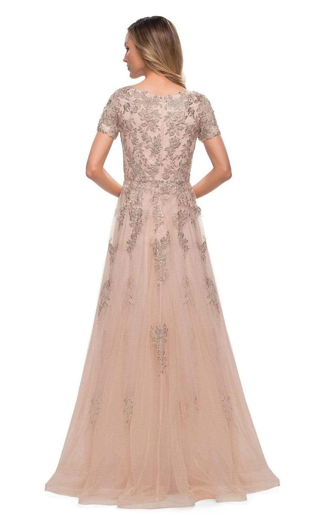 29290 Floral Embroidered Tulle Mother of the Bride A-line Gown