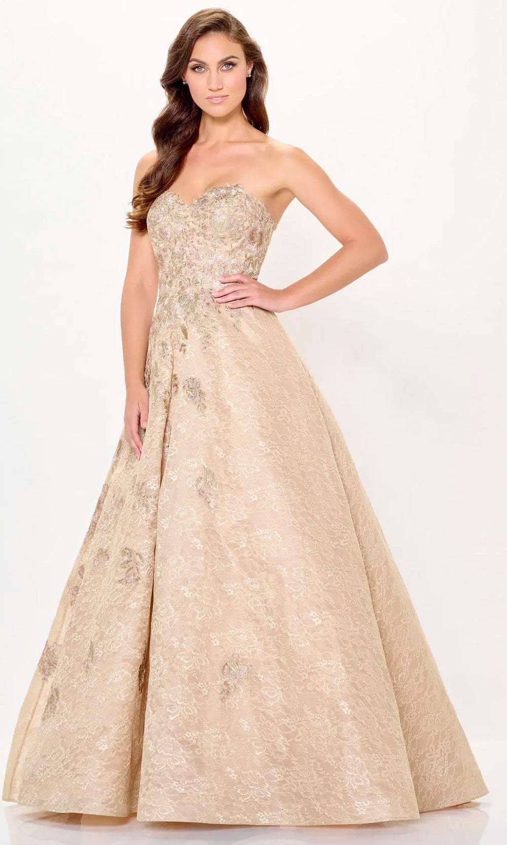 Strapless Sweetheart Evening Dress