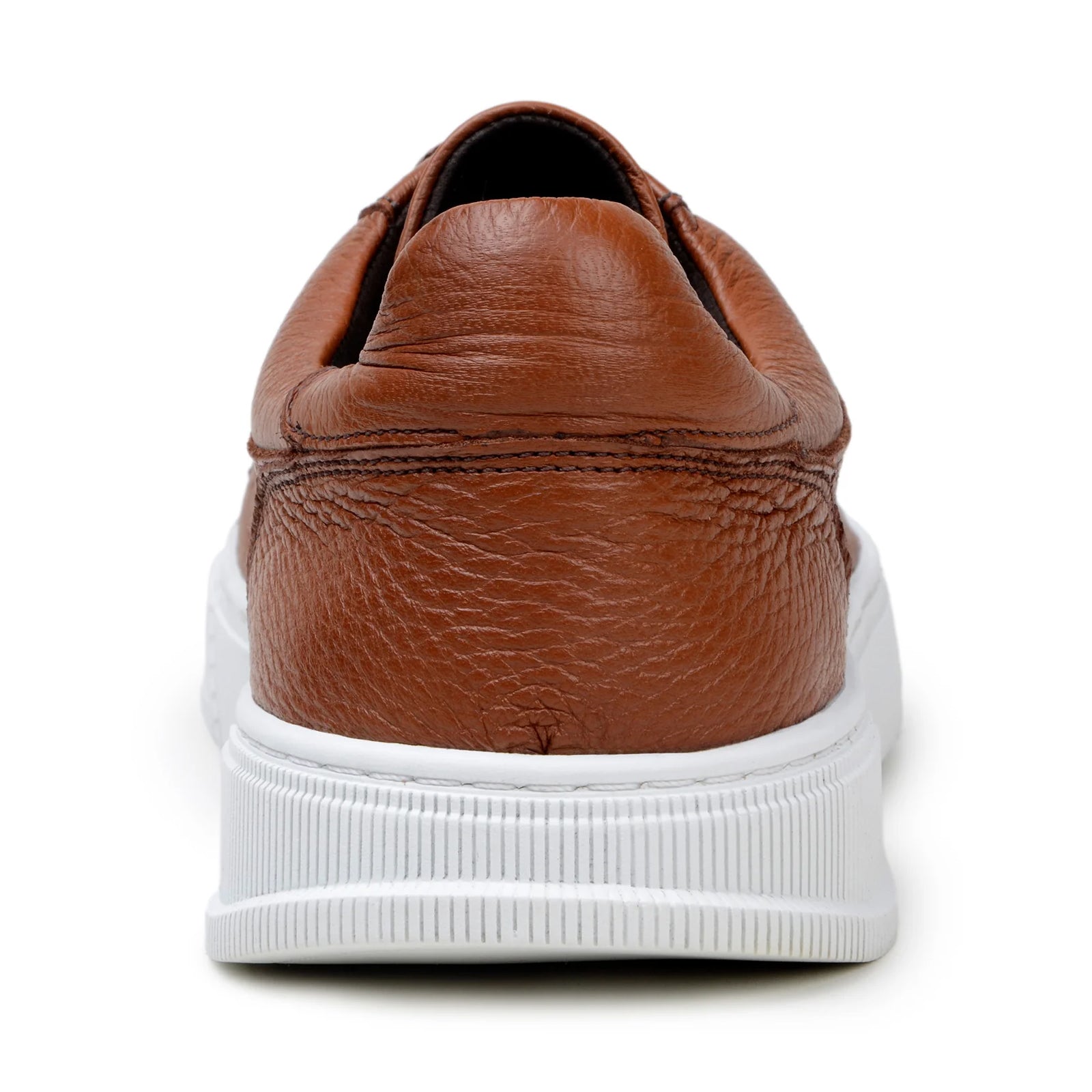 Men’s Belvedere Matteo Deerskin Leather Dress Tennis Shoe in Tan