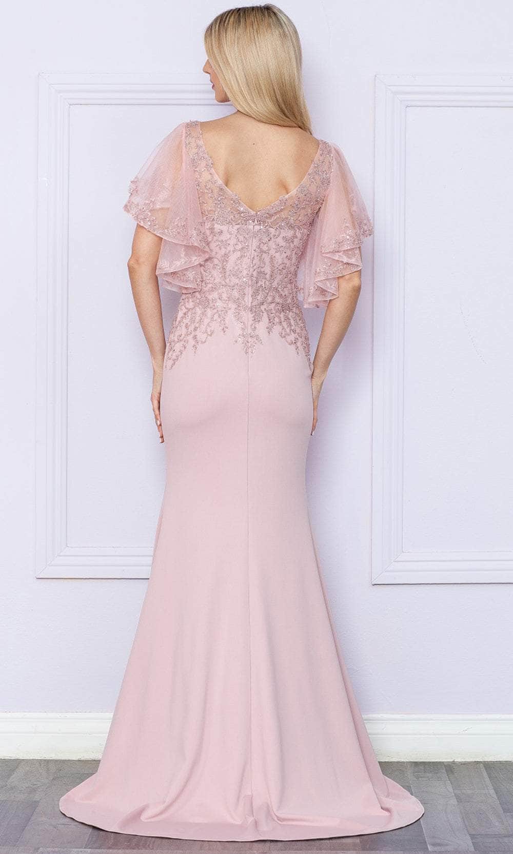 Flutter Sleeve Mermaid Gown