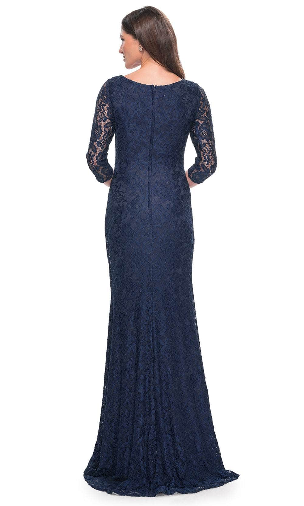 V-Neck Lace Formal Dress