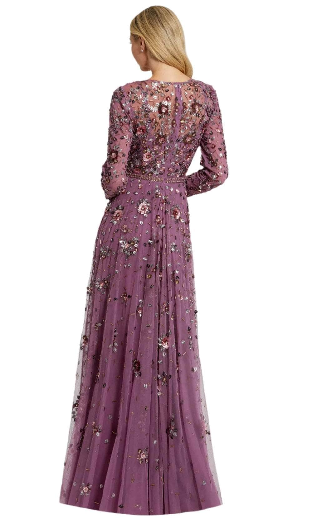 Jewel Neck Embellished Evening Dress